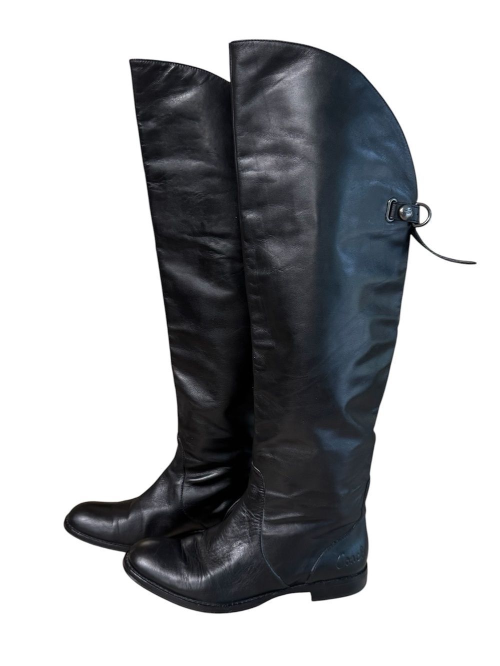 Coach Cheyenne black leather over the knee boots size 6.5